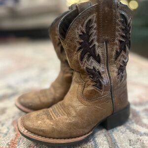 Ariat Kids Brown and Black Cowboy Boots